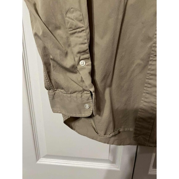 Ralph Lauren Blake Button Down Shirt Sz Large Flesh Pony Beige Khaki - Picture 7 of 7